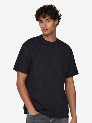 Only & Sons Shirt 'Onsfred' in Black: front