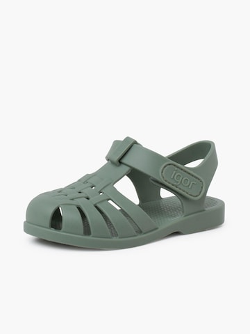 IGOR Beach & Pool Shoes in Green: front