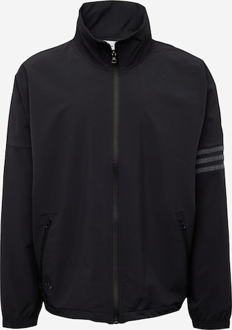 Veste de survêtement 'Street Neuclassics' ADIDAS ORIGINALS en noir : devant