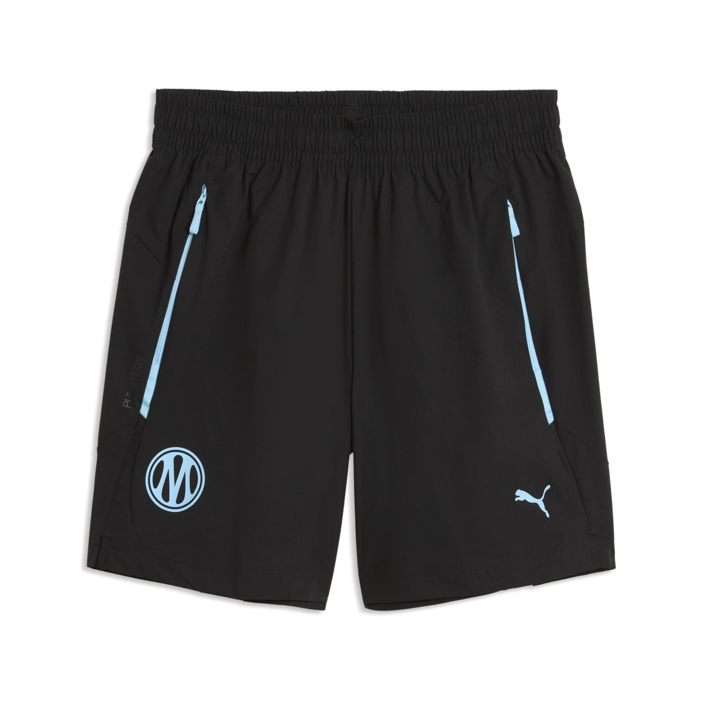 PUMA Loosefit Sportbroek 'Olympique De Marseille Pumatech' in Zwart: voorkant