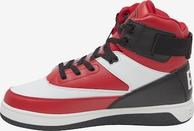 Ewing Baskets hautes 'HI Strap' en rouge / noir / blanc, Vue avec produit