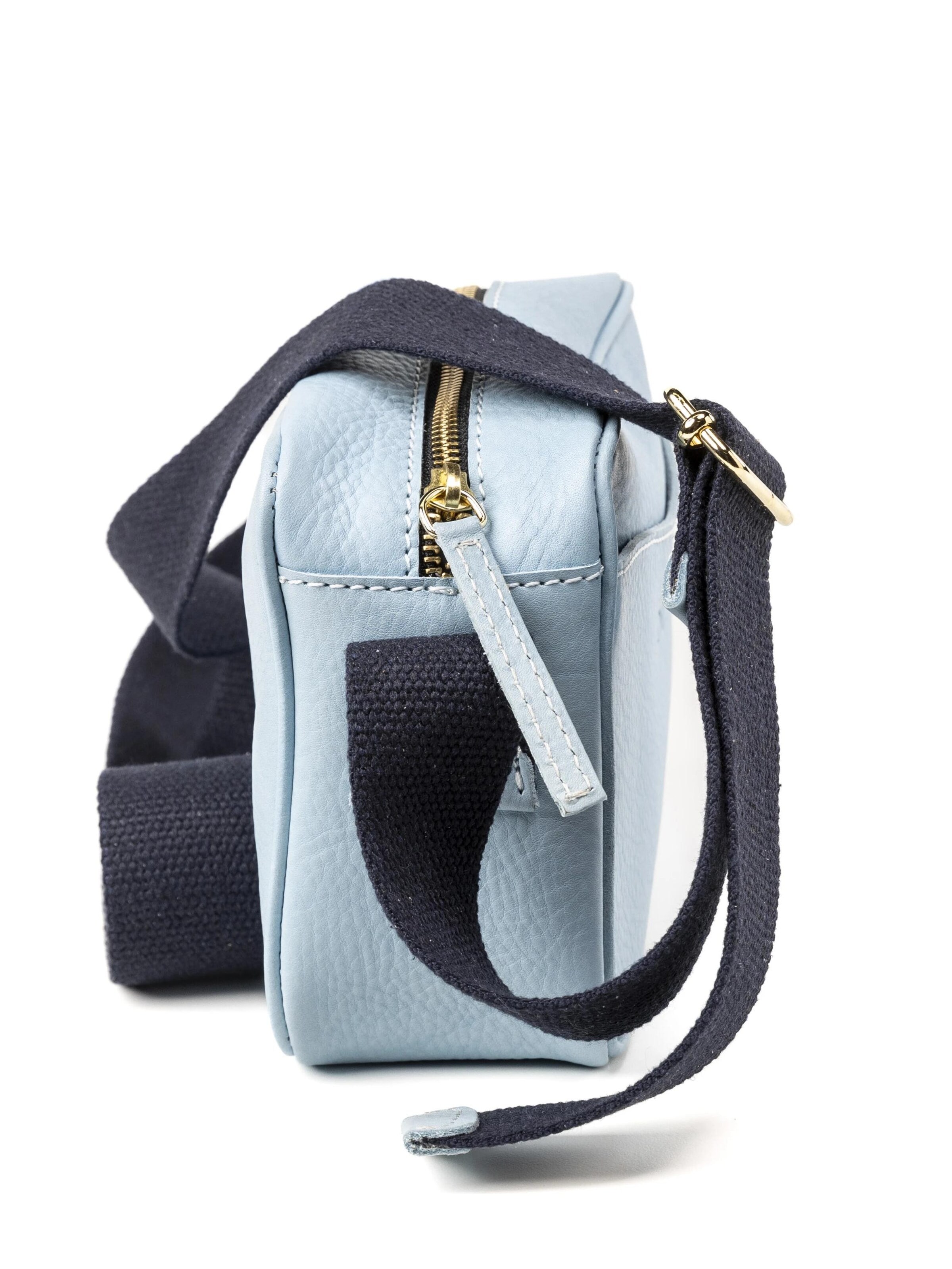 THE DUST COMPANY Taška přes rameno 'Leather Crossbody Light Blue The Sausalito Collection' – modrá