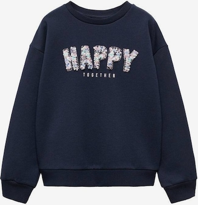 MANGO KIDS Collegepaita 'Happy' värissä beige / laivastonsininen / vaaleansininen / roosa, Tuotenäkymä