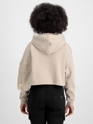 ALPHA INDUSTRIES Sweatshirt in Beige