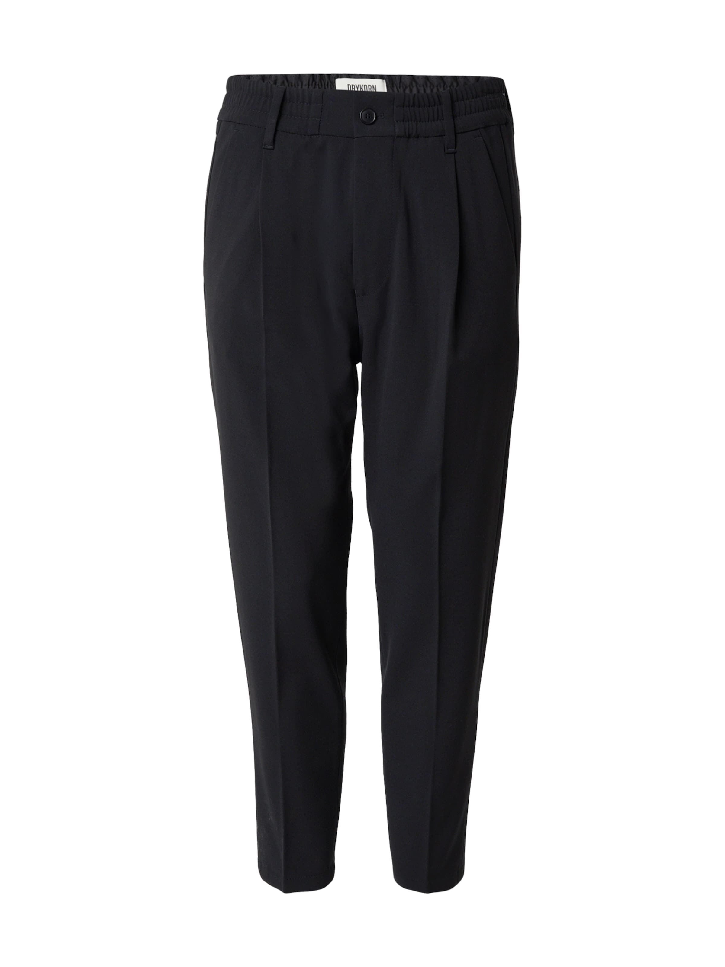 DRYKORN Слим Плиссированные брюки &#x27;CHASY 888&#x27; в Черный: спереди