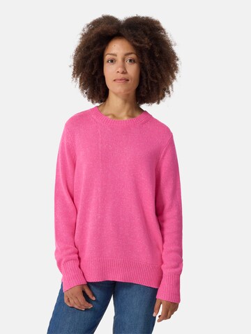 Pull-over oversize CASH-MERE.CH en rose : devant