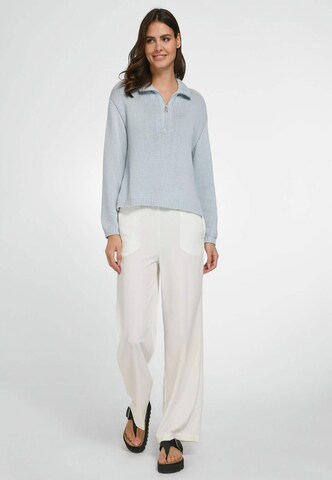 tRUE STANDARD Strickpullover Cotton in Blau