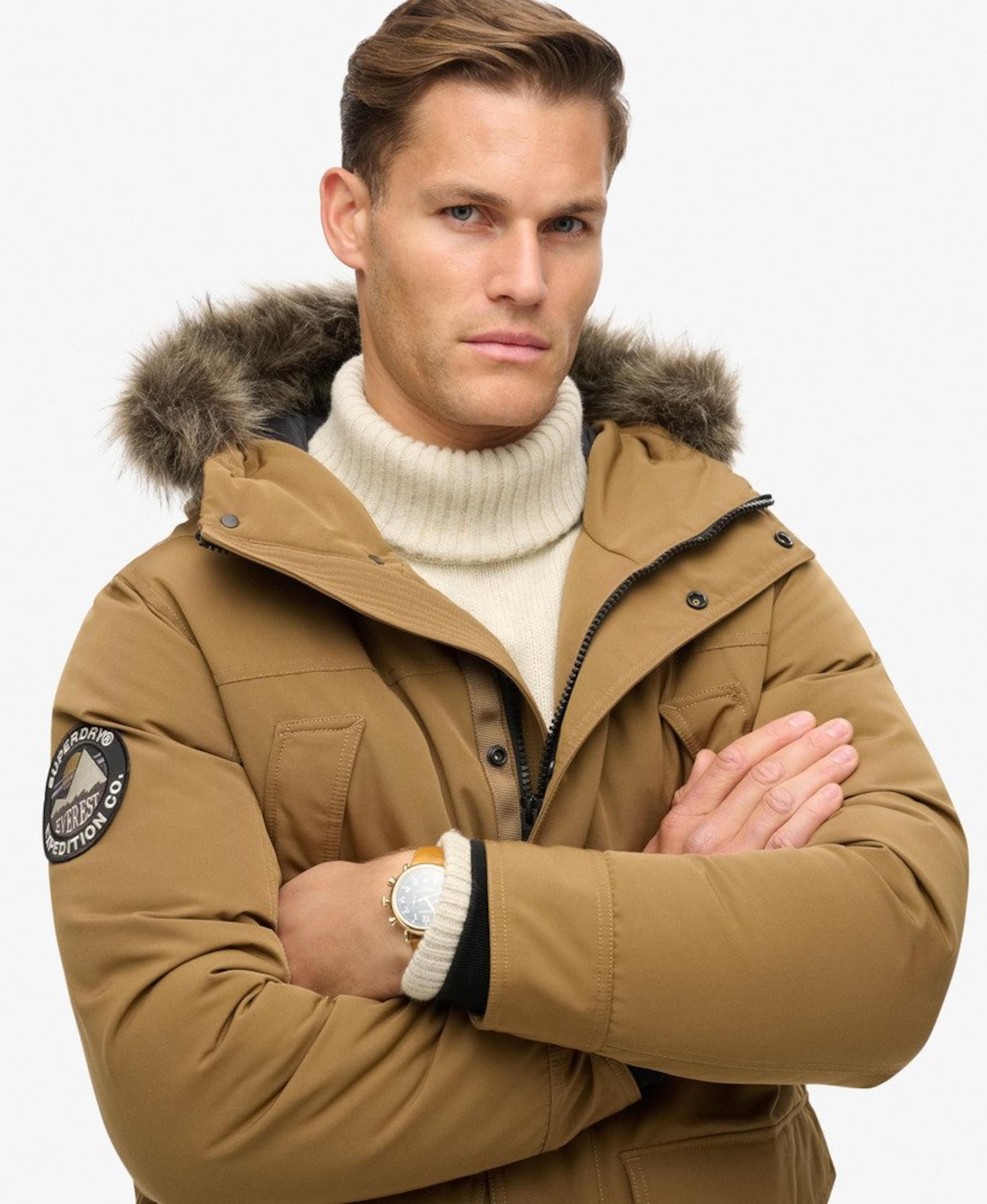 Superdry & Co Winter Parka 'Everest ' in Brown