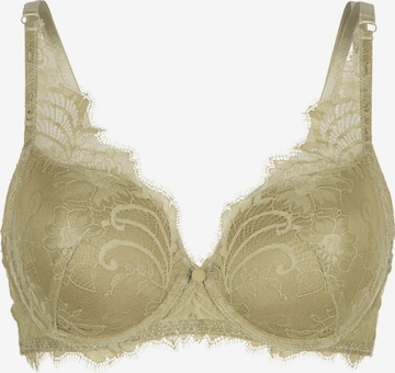 LingaDore Triangle Bra in Beige: front