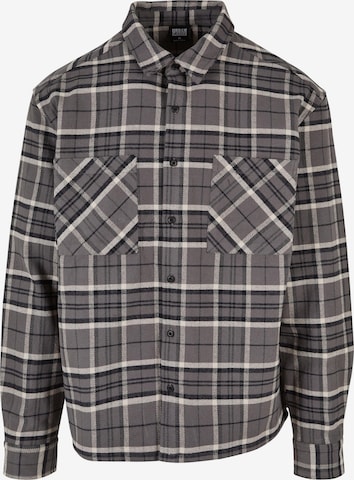 Coupe regular Chemise 'Kane' Urban Classics en gris : devant