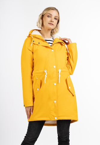 DreiMaster Maritim Raincoat in Yellow: front