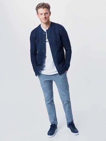 TOM TAILOR DENIM Sweatjacke in Blau