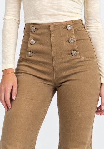 Elara Wide leg Jeans in Grey