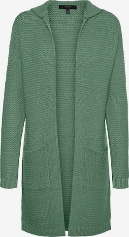 VERO MODA Knit Cardigan in Green: front