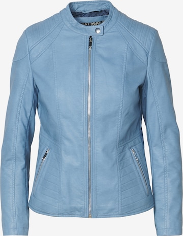 KOROSHI Between-Season Jacket in Blue: front