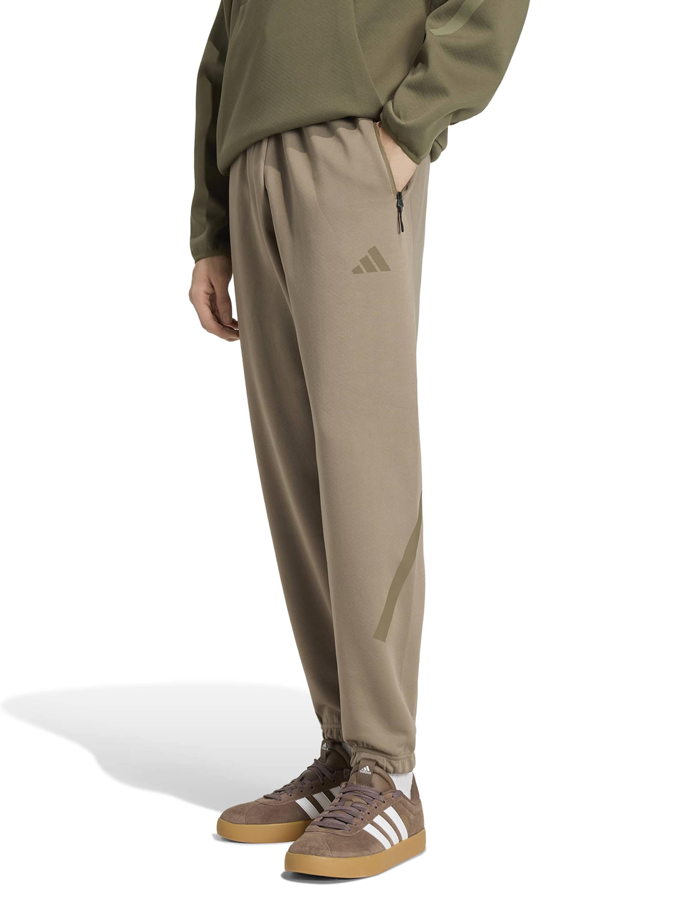 ADIDAS SPORTSWEAR Tapered Παντελόνι φόρμας 'Z.N.E.' σε καφέ: μπροστά