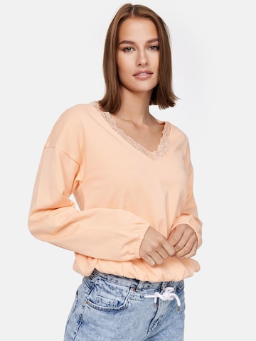 Orsay Sweatshirt 'Lacesweat' in Orange