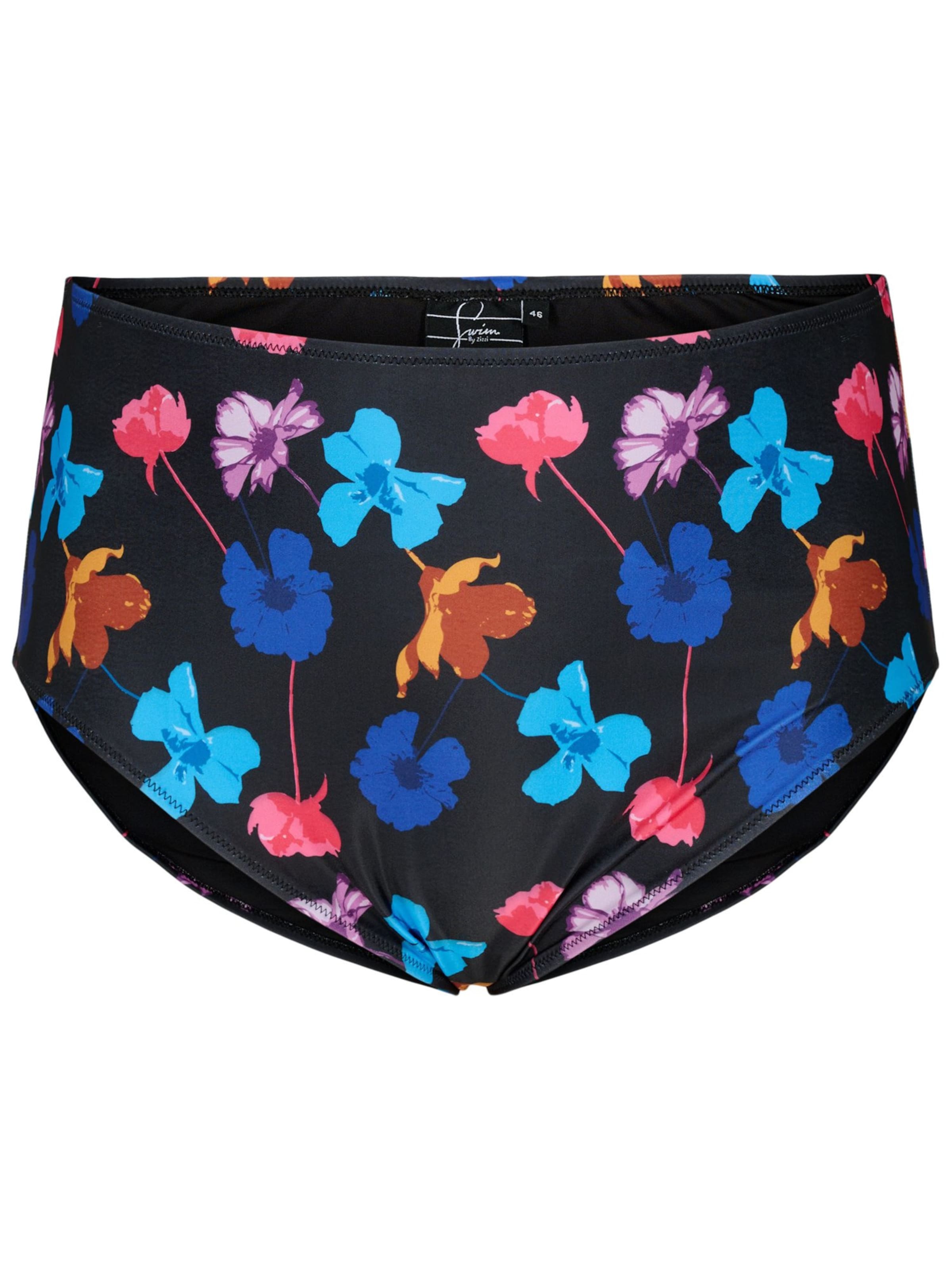 Swim by Zizzi Долнище на бански тип бикини 'MIA' в черно: отпред