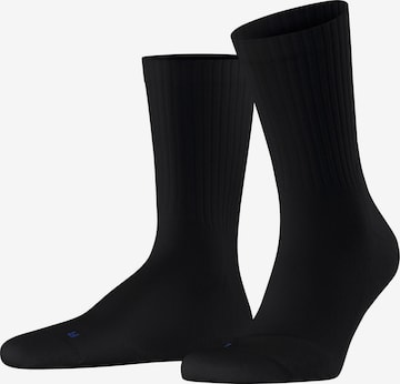 FALKE Run Rib Crew in Schwarz: Vorderseite