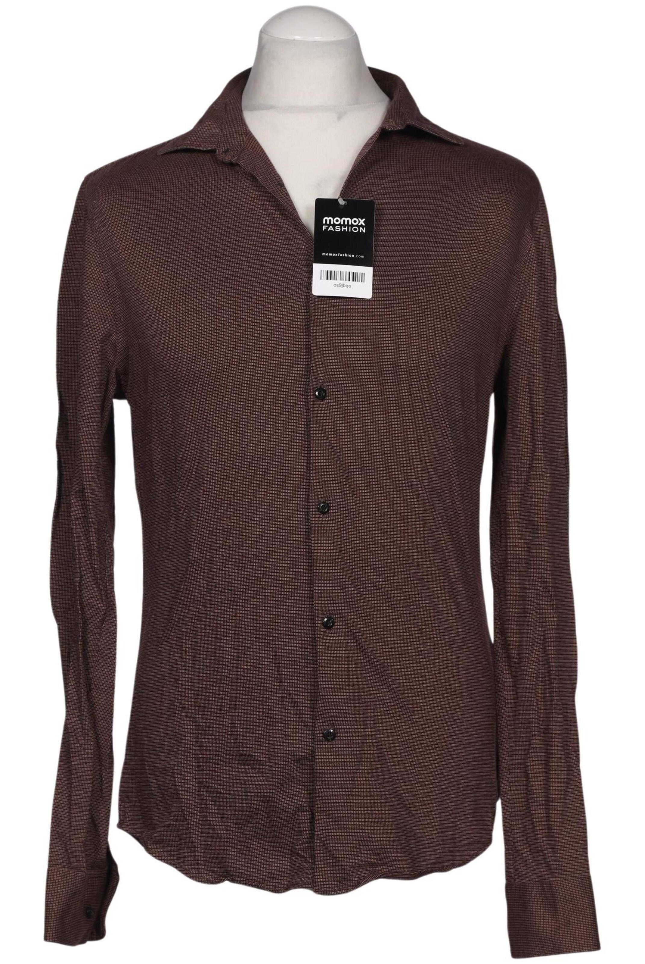 SCOTCH & SODA Button Up Shirt in 7XL in Brown: front