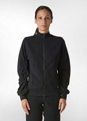 DEHA Sports sweat jacket in Black: front