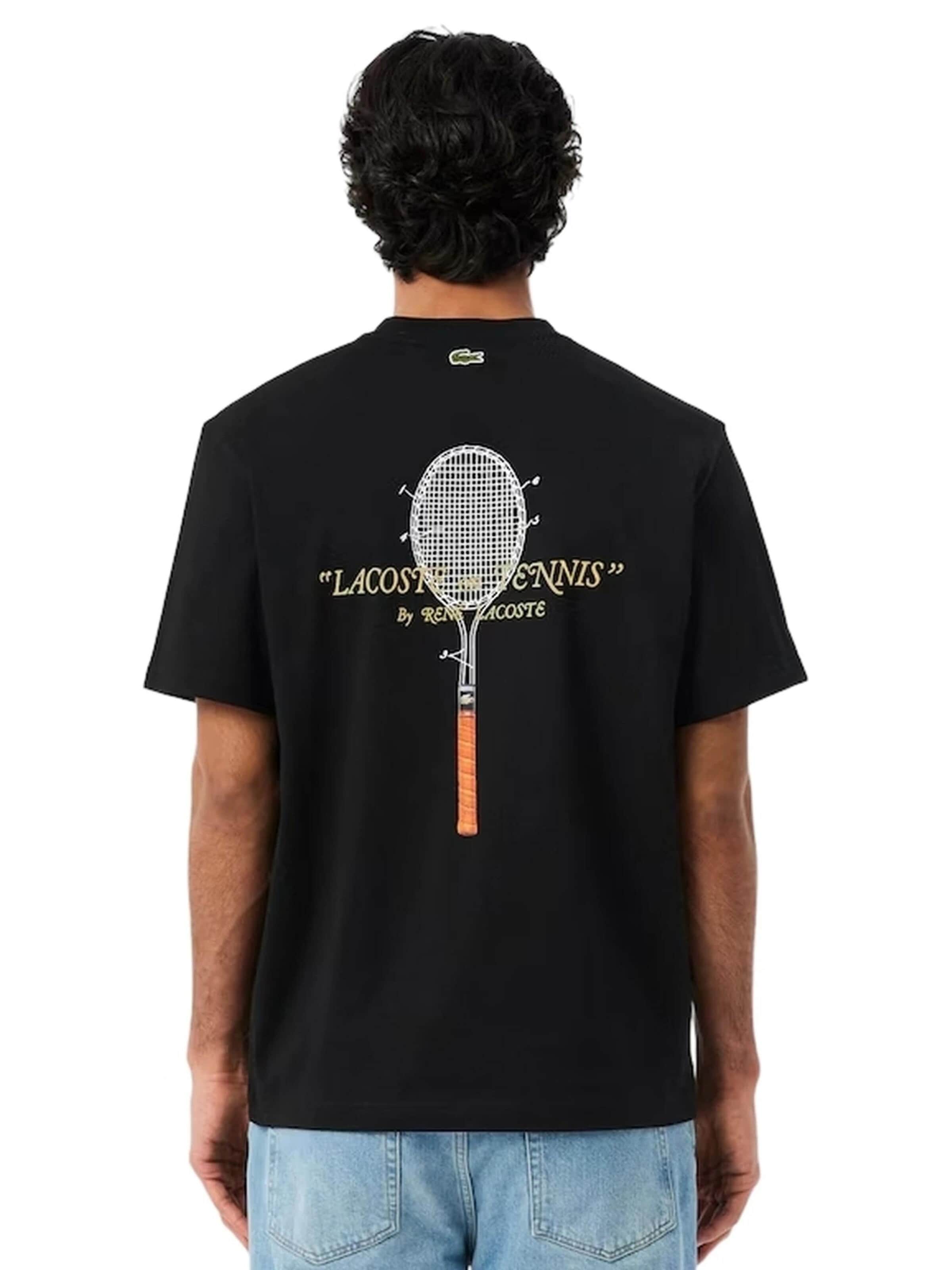 LACOSTE Tričko 'Camiseta' – černá