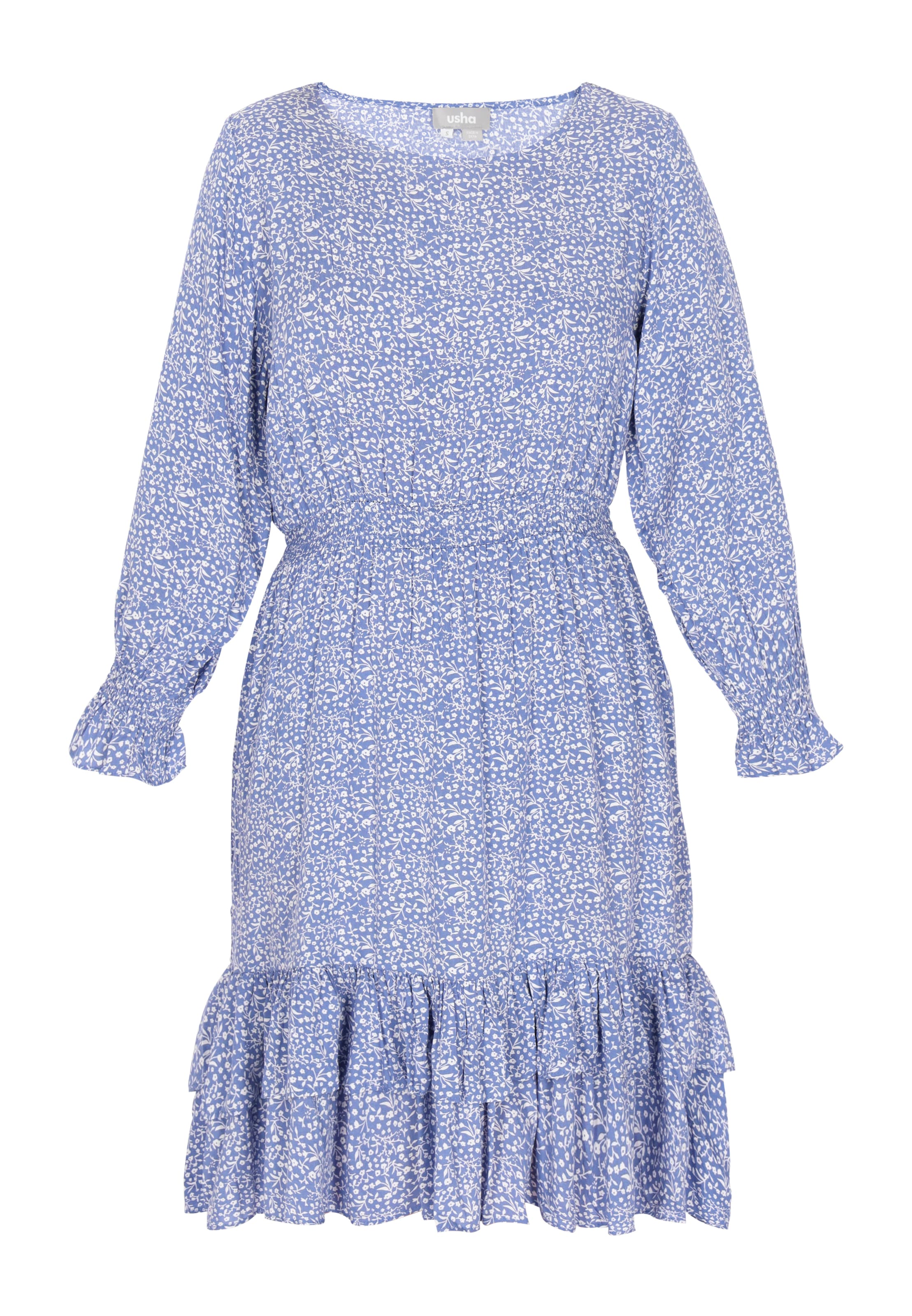 Usha Φόρεμα 'Fashion Look' σε μπλε: μπροστά