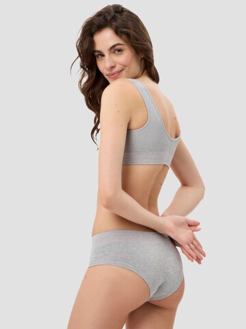 BeeDees Top 'Bustier Comfee Crop Top' in Grey