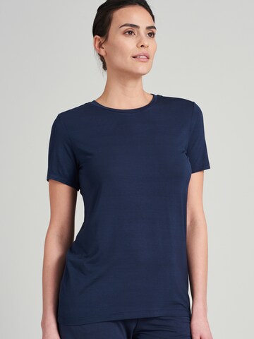 SCHIESSER Slaapshirt ' Mix+Relax ' in Blauw: voorkant