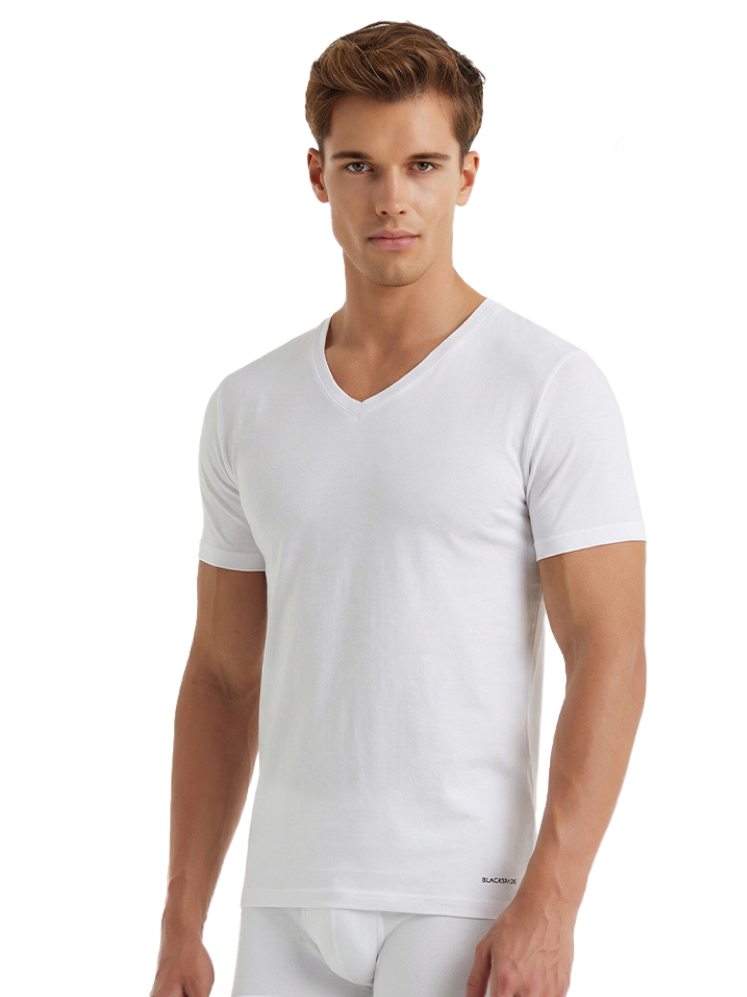 Blackspade Shirt in Wit: voorkant