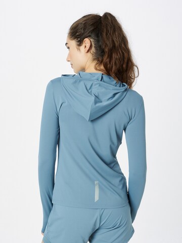 ONLY PLAY Athletic Zip-Up Hoodie 'MILA' in Blue