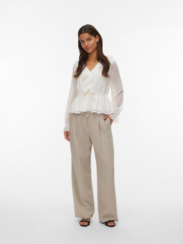 Chemisier 'VMDORA' VERO MODA en blanc