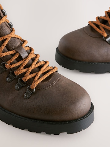 Next Šněrovací boty – hnědá