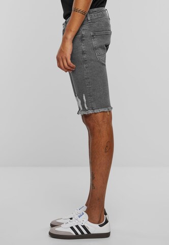 2Y Premium Skinny Shorts in Grau