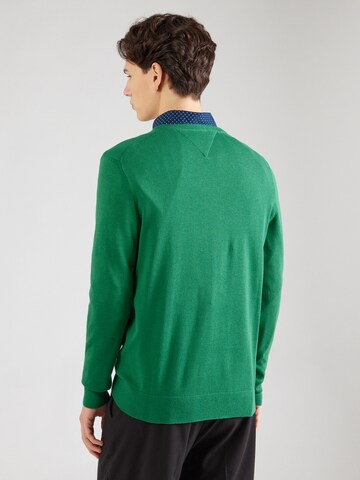 TOMMY HILFIGER Pulóver 'Essential' - zöld