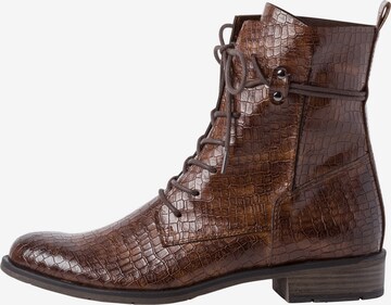 MARCO TOZZI Lace-Up Ankle Boots in Brown