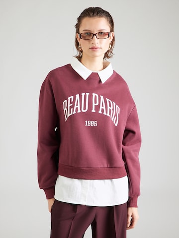 ABOUT YOU - Sweatshirt 'Tabitha' em roxo: frente