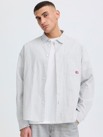 !Solid Comfort fit Button Up Shirt ' SDUmstead ' in Blue: front