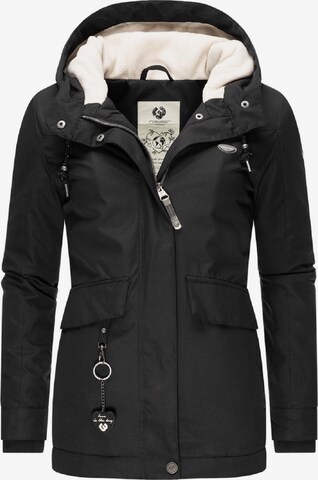 Ragwear Funkcionalna jakna 'Jazmin' | črna barva: sprednja stran
