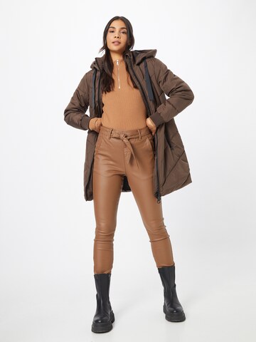 JDY Winter Coat 'Skylar' in Brown