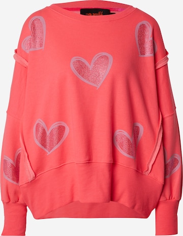 miss goodlifeSweater majica 'Heart' - roza boja: prednji dio