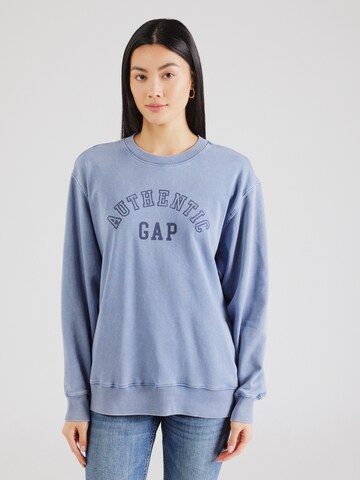 GAPSweater majica - plava boja: prednji dio