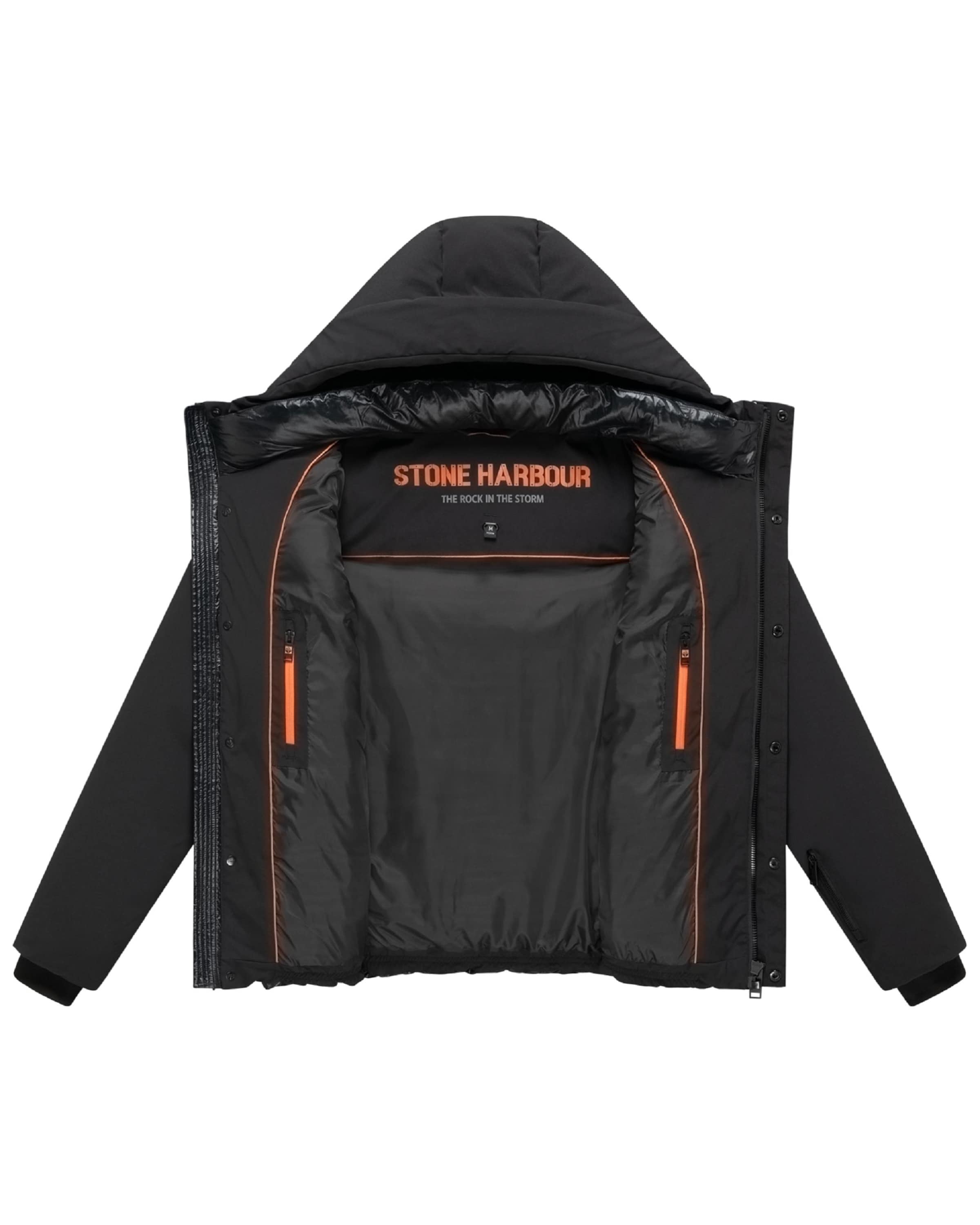 STONE HARBOUR Winterjas 'Nerioo XX' in Zwart
