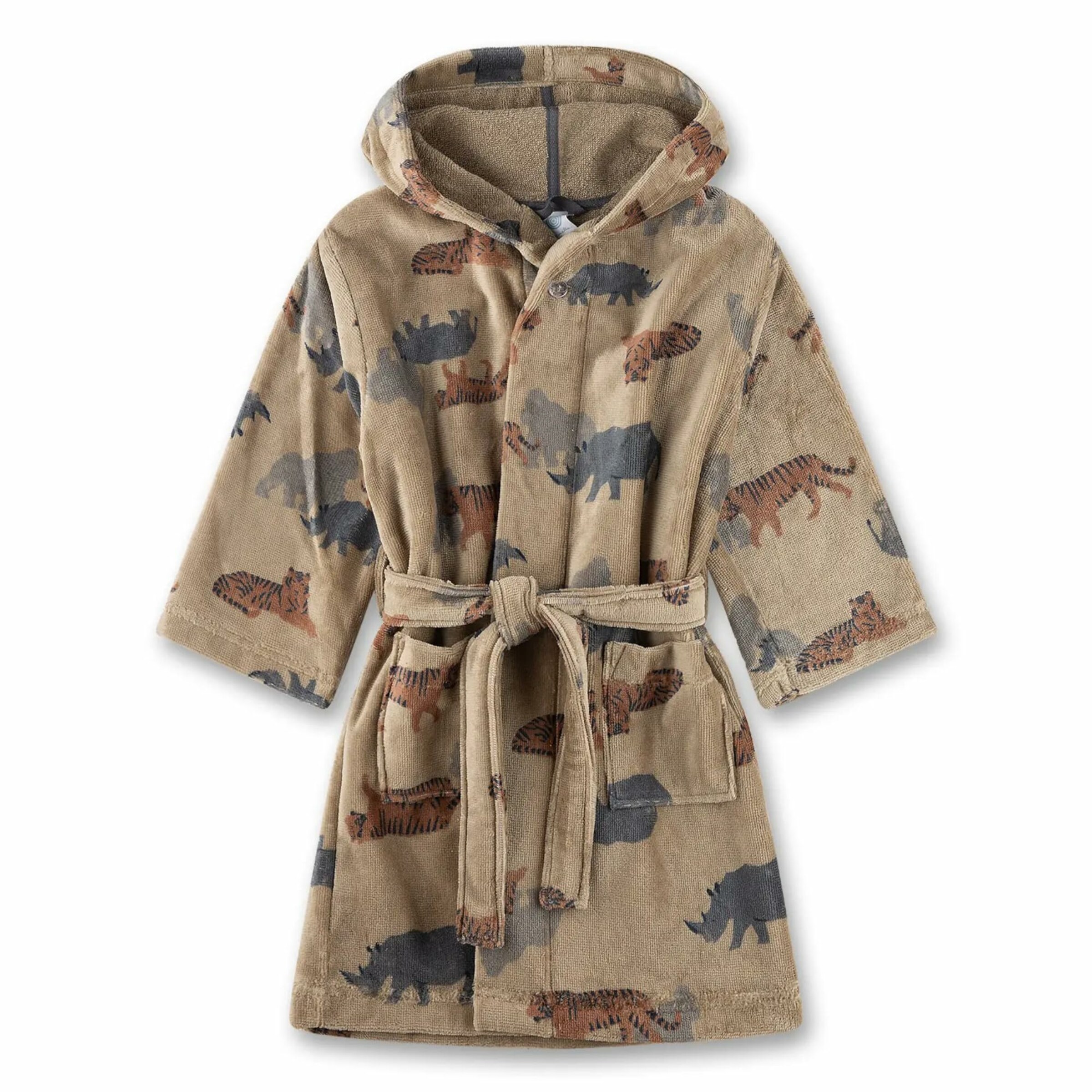 Sanetta Bathrobe in Beige: front