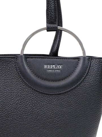 REPLAY - Bolso de hombro 'HAMMERED SYNTHETIC FW01C7.000.A7243S' en negro