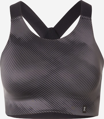 On Bustier Sports-BH i svart: forside