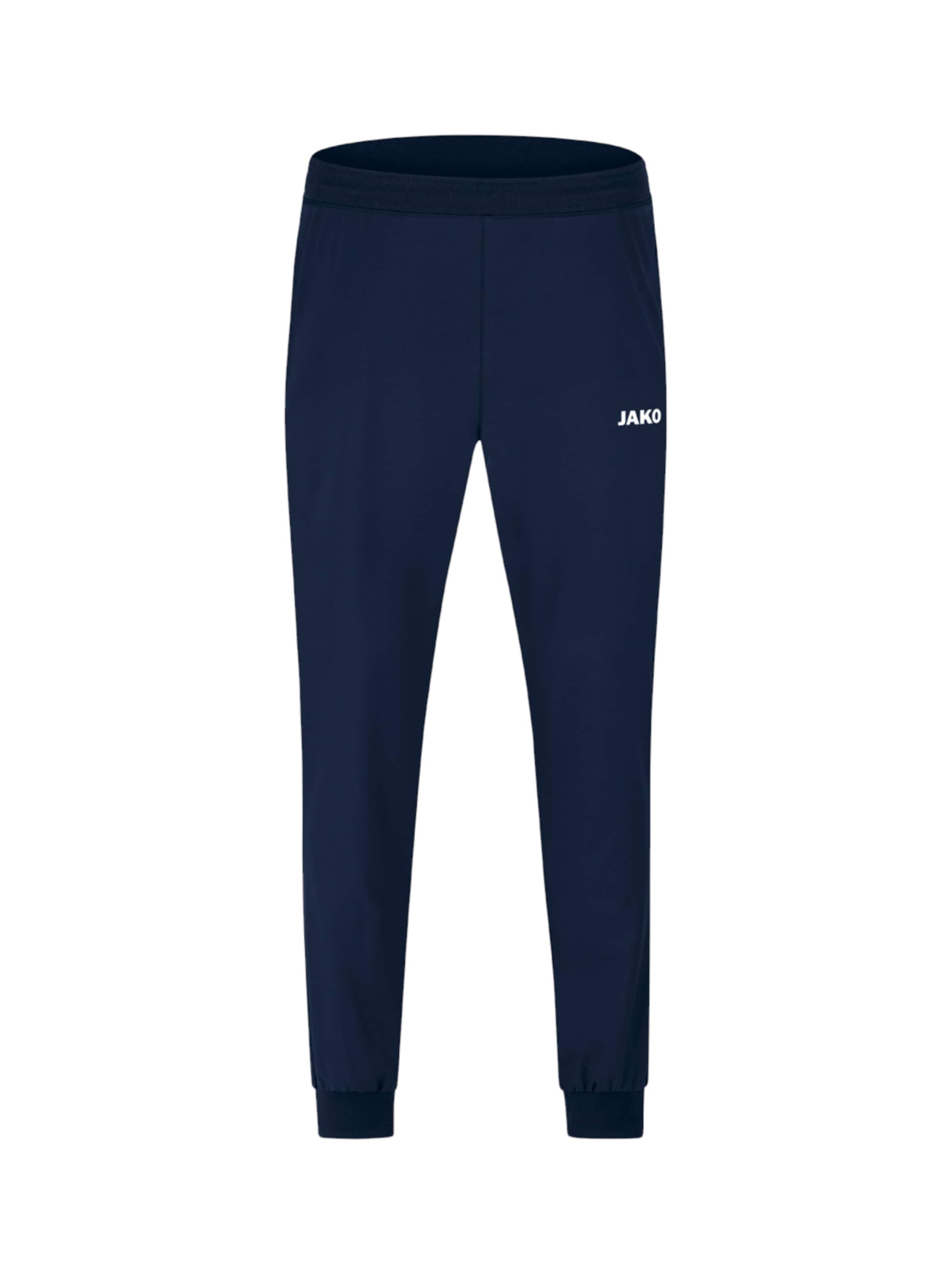JAKO Tapered Sportbroek 'Team' in Blauw: voorkant