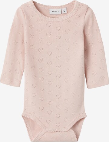 Tutina / body per bambino 'TYANE' di NAME IT in rosa: frontale