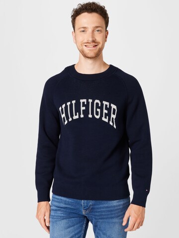 TOMMY HILFIGER Sweatshirt 'VARSITY' i blå: framsida