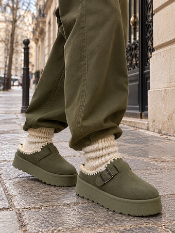 Island Boot Slipper 'SILOE' – zelená: přední strana